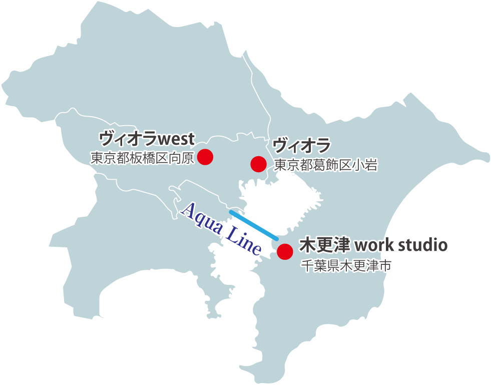 株式会社ヴィオラ本社・支社マップ